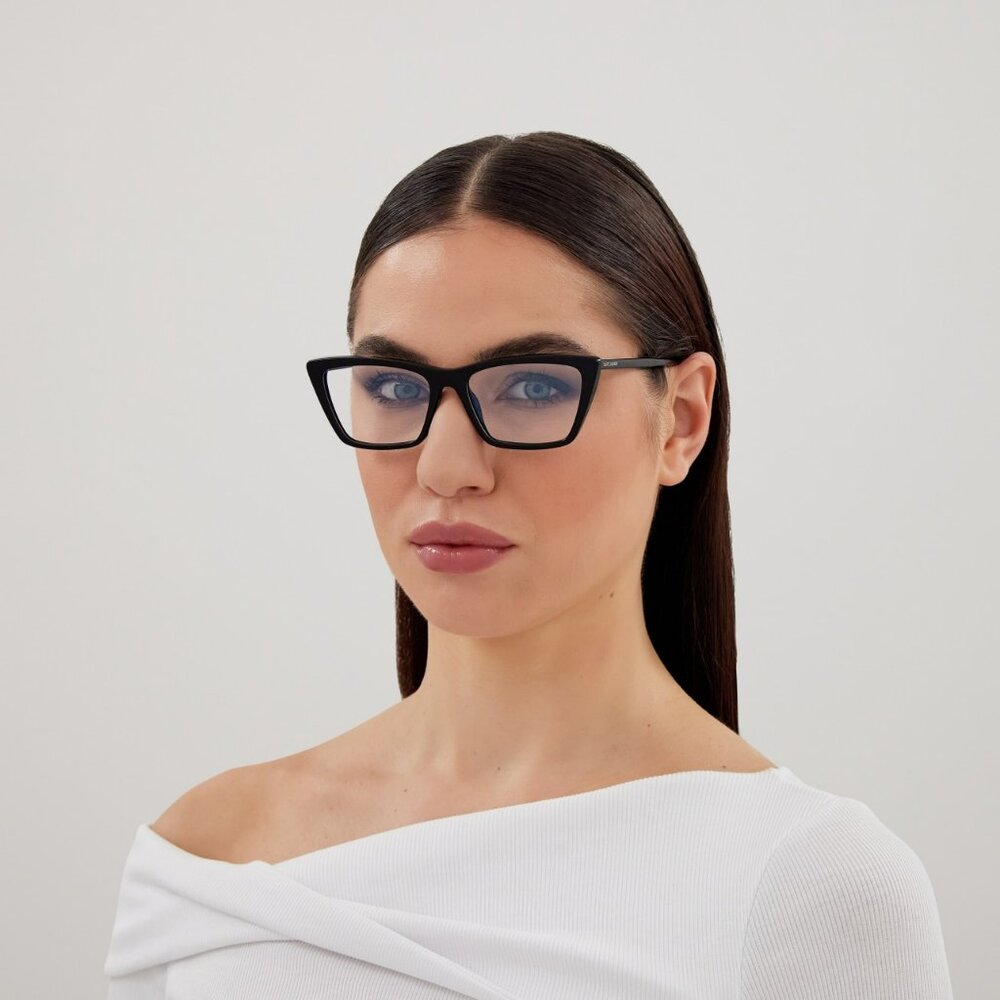 Saint Laurent SL737 MICA THIN OPT 002 BRAND NEW Eyeglasses Dark Havana Unisex - Picture 4 of 12
